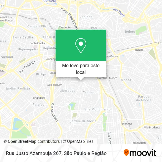Rua Justo Azambuja 267 mapa