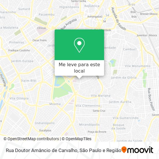 Rua Doutor Amâncio de Carvalho mapa