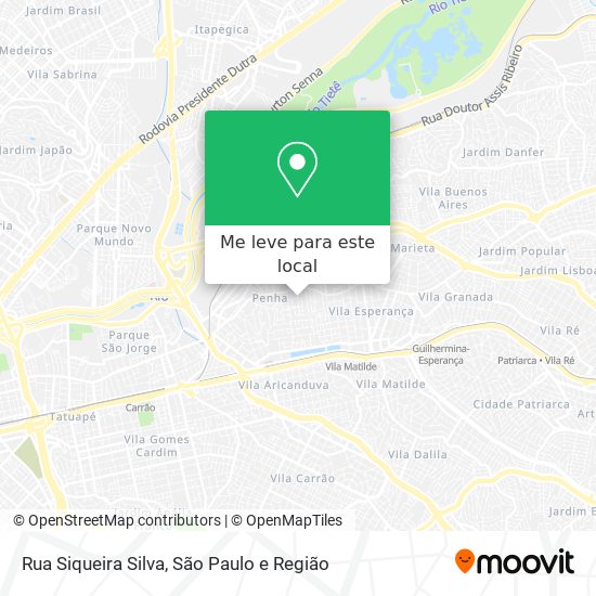 Rua Siqueira Silva mapa