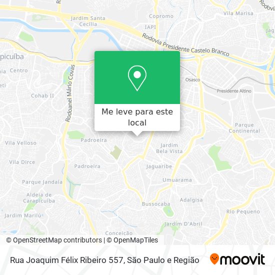 Rua Joaquim Félix Ribeiro 557 mapa