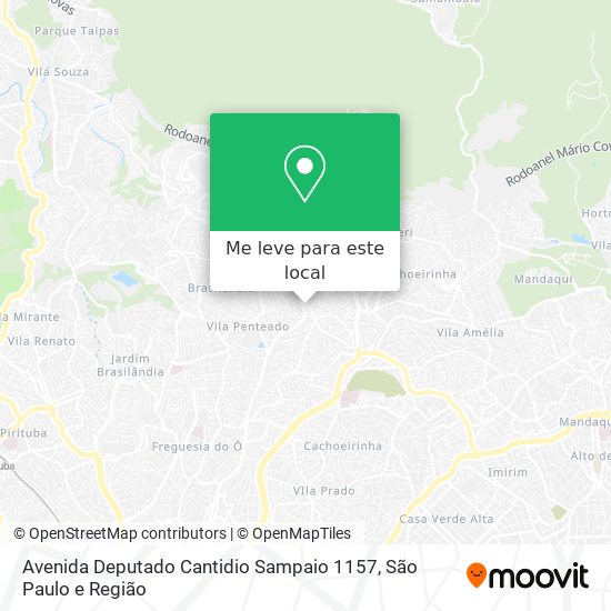 Avenida Deputado Cantidio Sampaio 1157 mapa