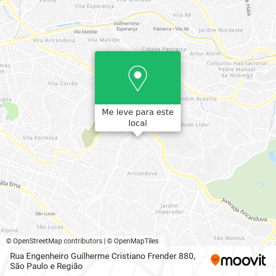 Rua Engenheiro Guilherme Cristiano Frender 880 mapa