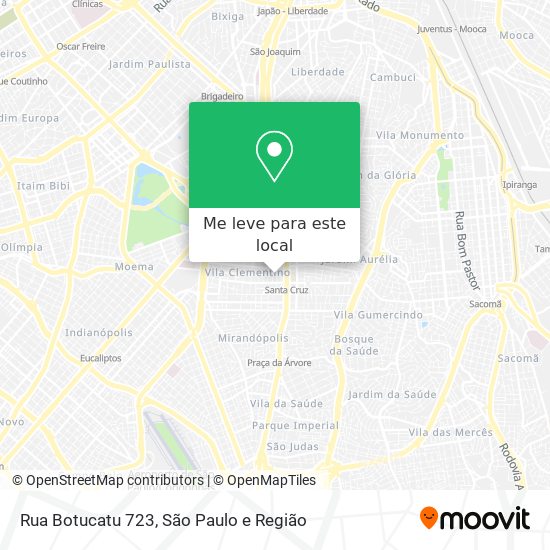 Rua Botucatu 723 mapa