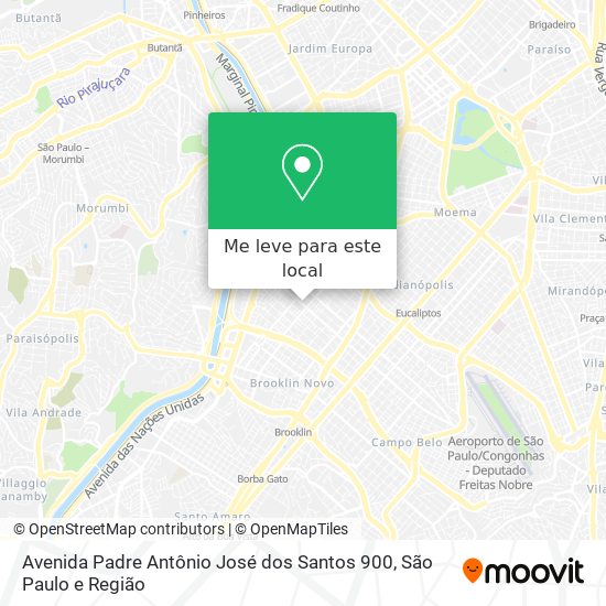 Avenida Padre Antônio José dos Santos 900 mapa