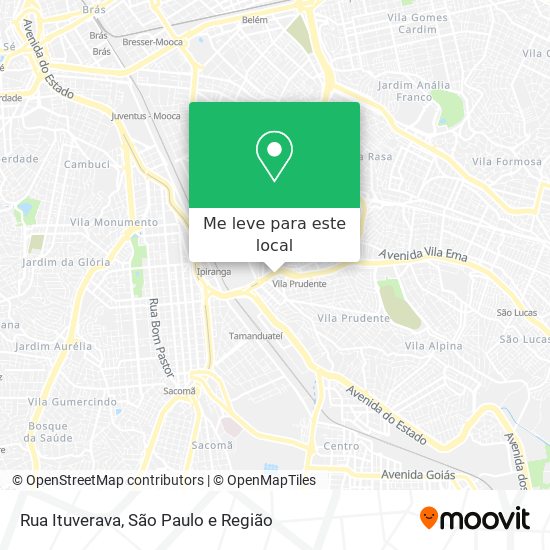 Rua Ituverava mapa