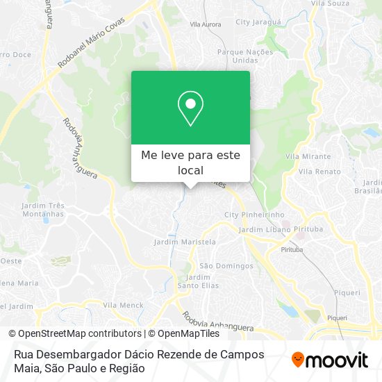 Rua Desembargador Dácio Rezende de Campos Maia mapa