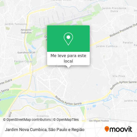 Jardim Nova Cumbica mapa