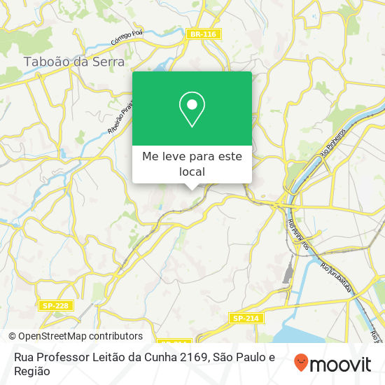 Rua Professor Leitão da Cunha 2169 mapa