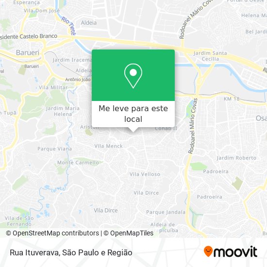 Rua Ituverava mapa