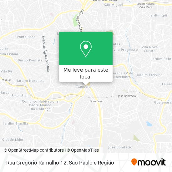 Rua Gregório Ramalho 12 mapa