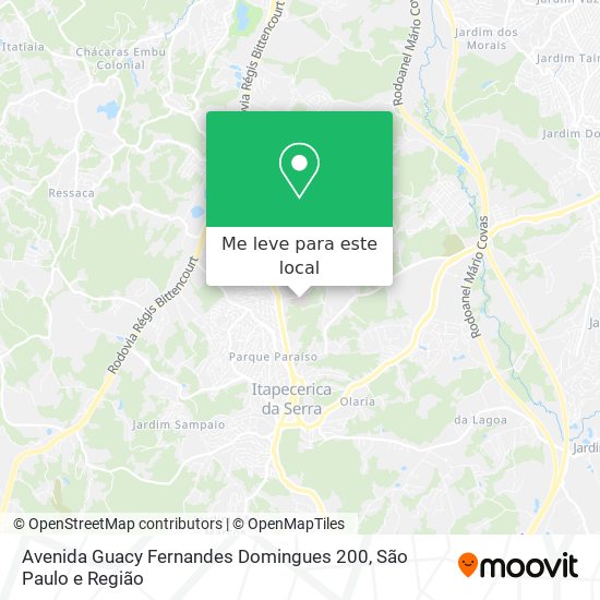 Avenida Guacy Fernandes Domingues 200 mapa