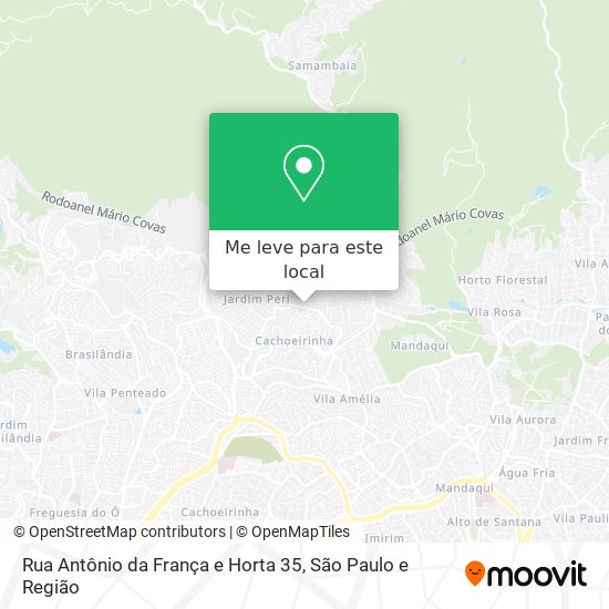 Rua Antônio da França e Horta 35 mapa