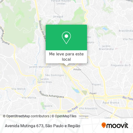 Avenida Mutinga 673 mapa
