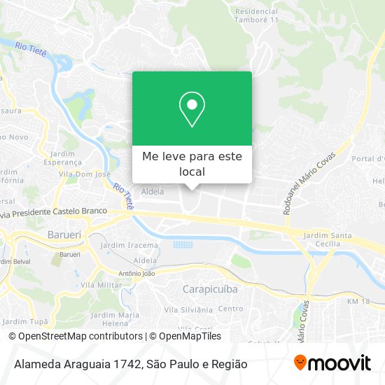Alameda Araguaia 1742 mapa