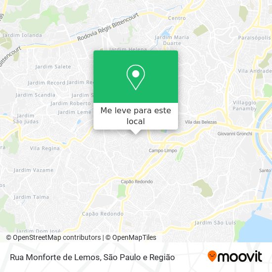 Rua Monforte de Lemos mapa