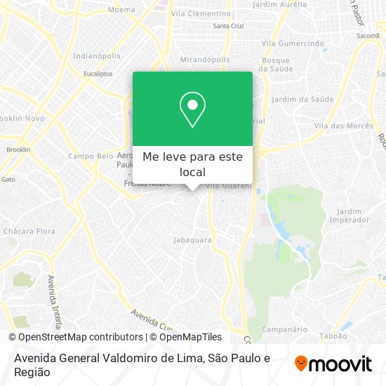 Avenida General Valdomiro de Lima mapa