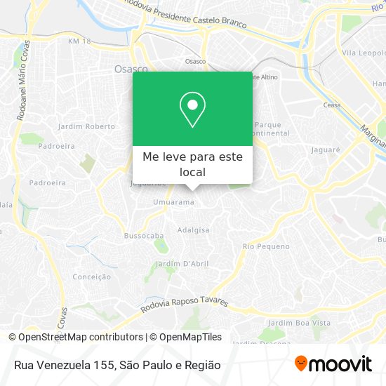 Rua Venezuela 155 mapa