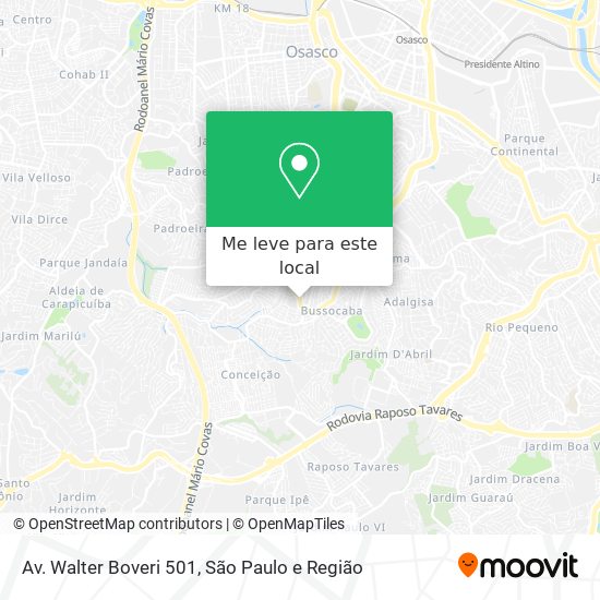 Av. Walter Boveri 501 mapa