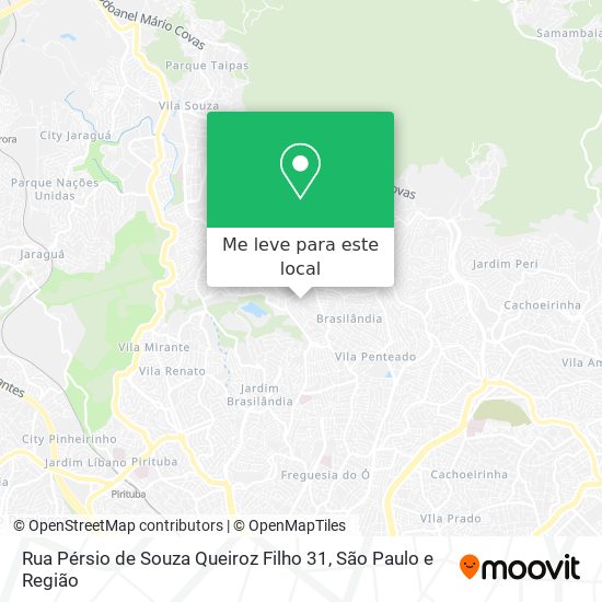 Rua Pérsio de Souza Queiroz Filho 31 mapa