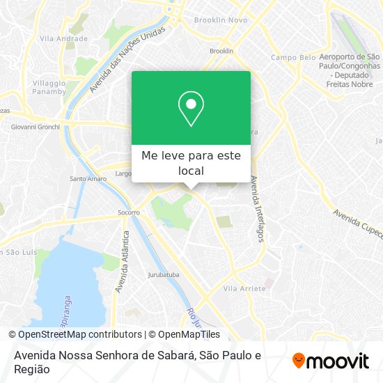 Avenida Nossa Senhora de Sabará mapa