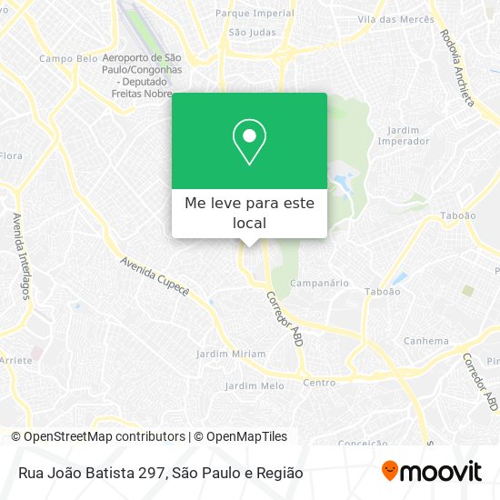 Rua João Batista 297 mapa