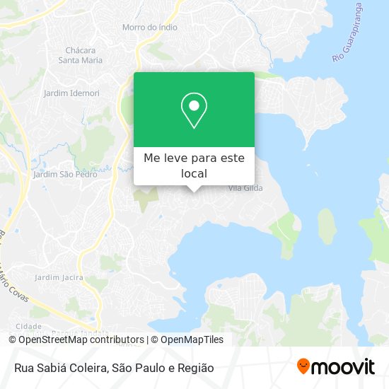 Rua Sabiá Coleira mapa