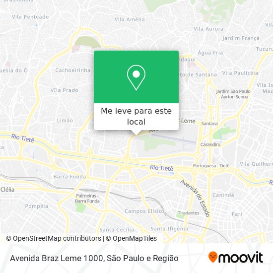 Avenida Braz Leme 1000 mapa