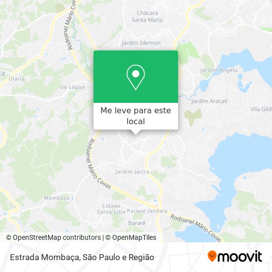 Estrada Mombaça mapa