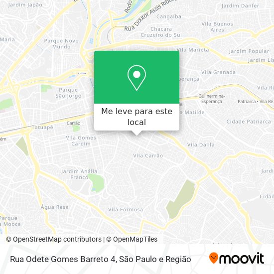 Rua Odete Gomes Barreto 4 mapa