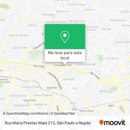 Rua Maria Prestes Maia 213 mapa