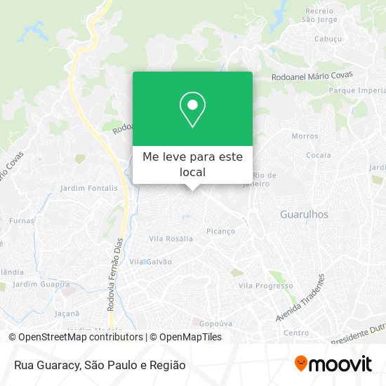 Rua Guaracy mapa