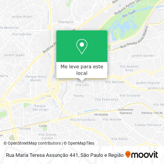 Rua Maria Teresa Assunção 441 mapa