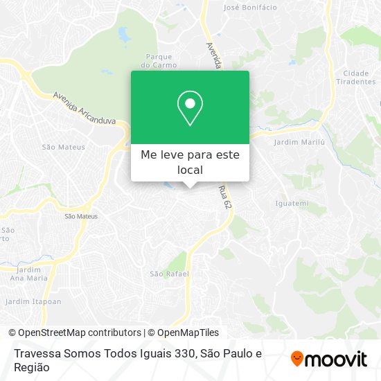 Travessa Somos Todos Iguais 330 mapa