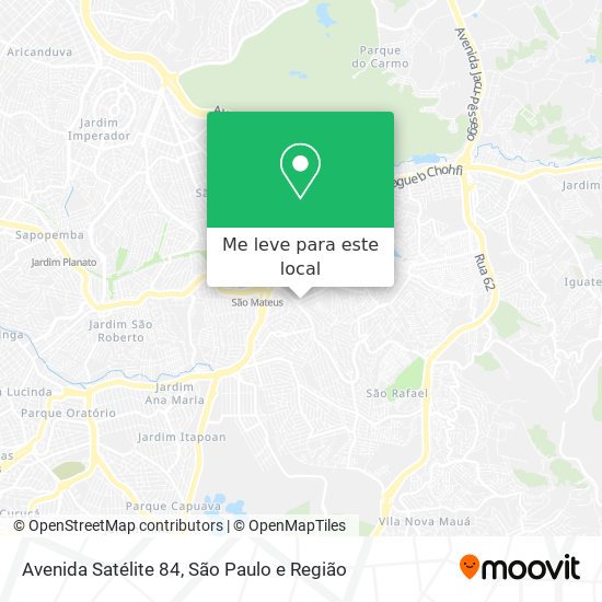 Avenida Satélite 84 mapa
