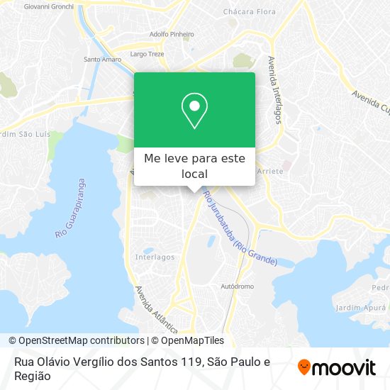 Rua Olávio Vergílio dos Santos 119 mapa
