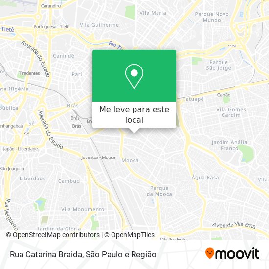 Rua Catarina Braida mapa