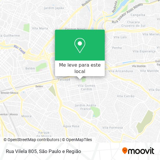 Rua Vilela 805 mapa