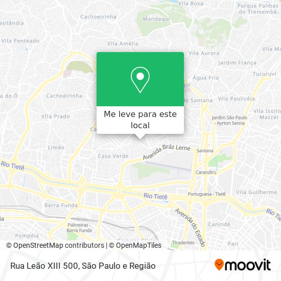 Rua Leão XIII 500 mapa