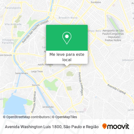 Avenida Washington Luís 1800 mapa