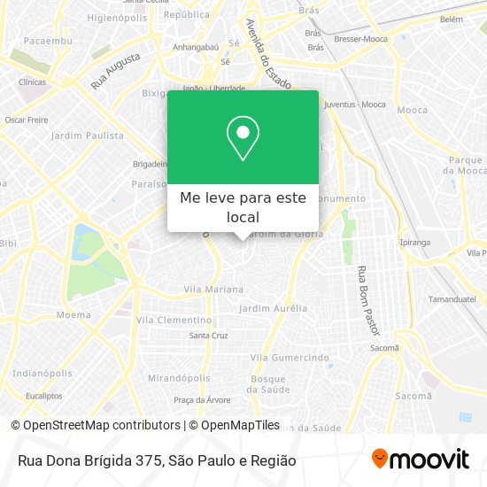 Rua Dona Brígida 375 mapa