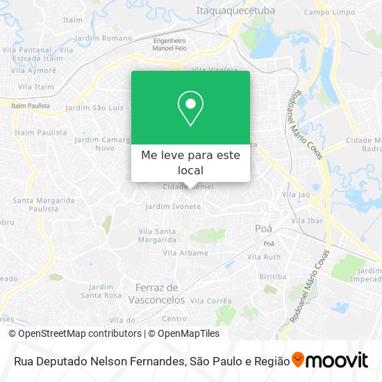 Rua Deputado Nelson Fernandes mapa