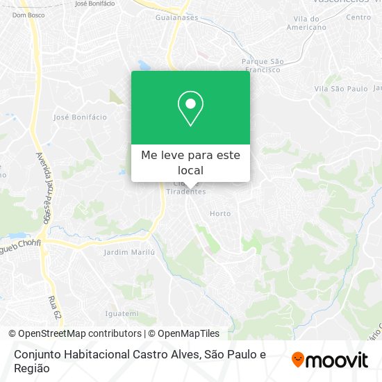 Conjunto Habitacional Castro Alves mapa