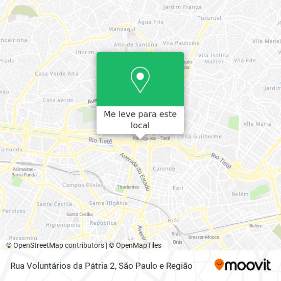 Rua Voluntários da Pátria 2 mapa