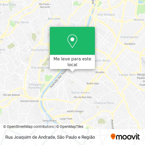 Rua Joaquim de Andrade mapa