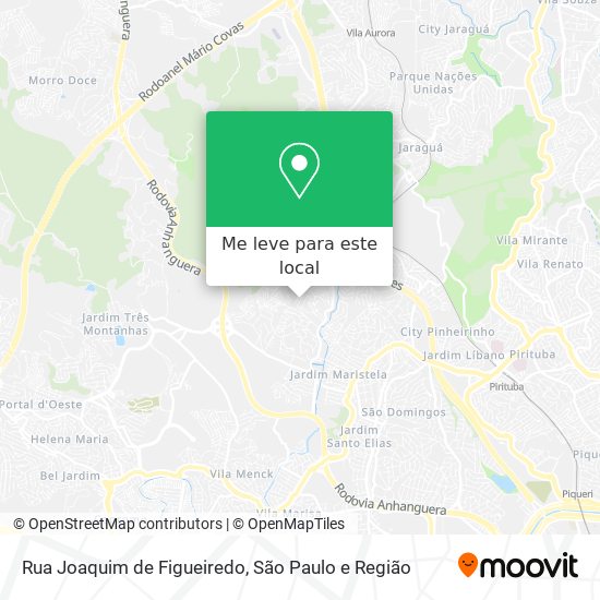 Rua Joaquim de Figueiredo mapa