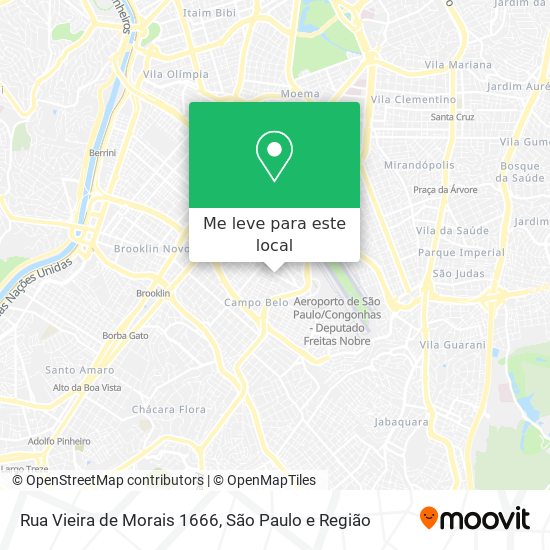 Rua Vieira de Morais 1666 mapa