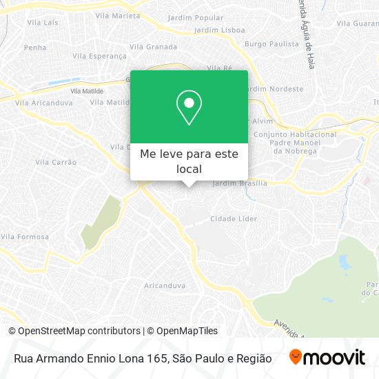 Rua Armando Ennio Lona 165 mapa