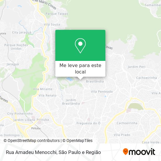 Rua Amadeu Menocchi mapa