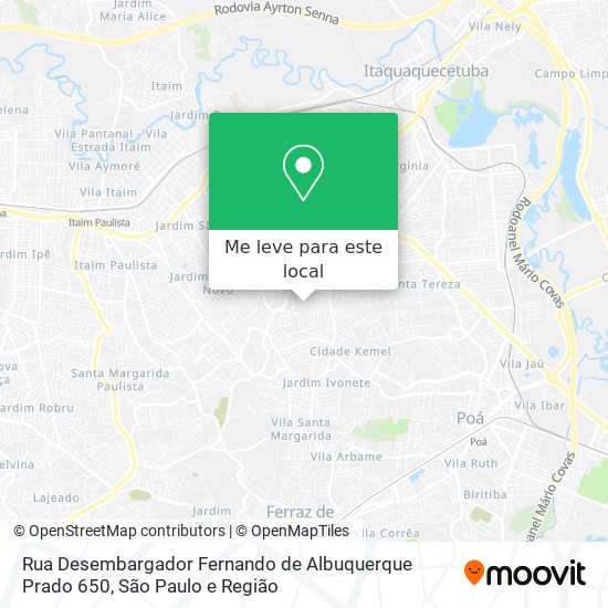 Rua Desembargador Fernando de Albuquerque Prado 650 mapa