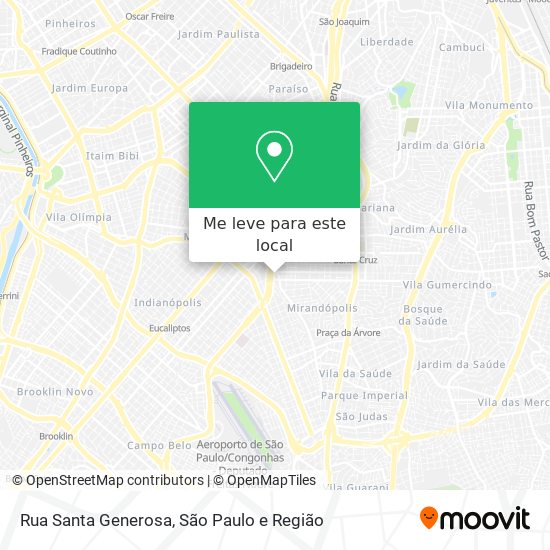 Rua Santa Generosa mapa